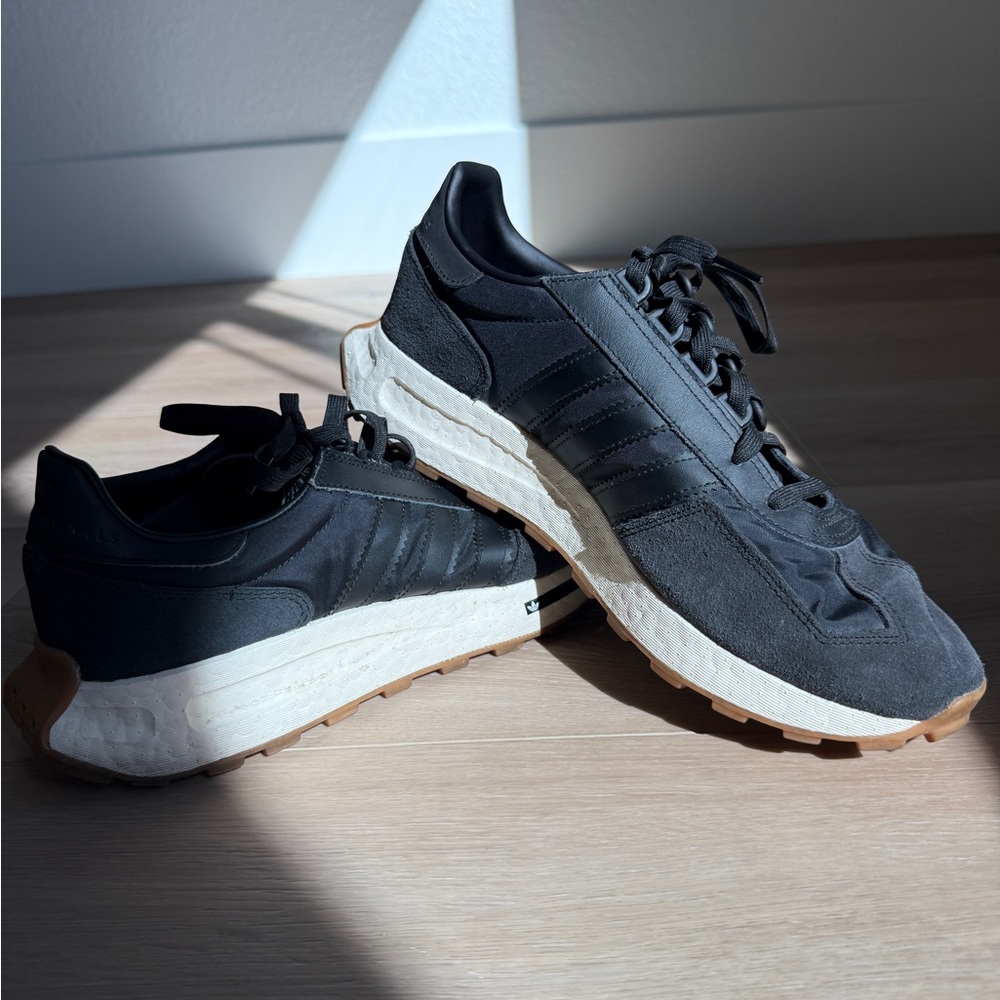 Adidas Black and White Chunky Sneakers